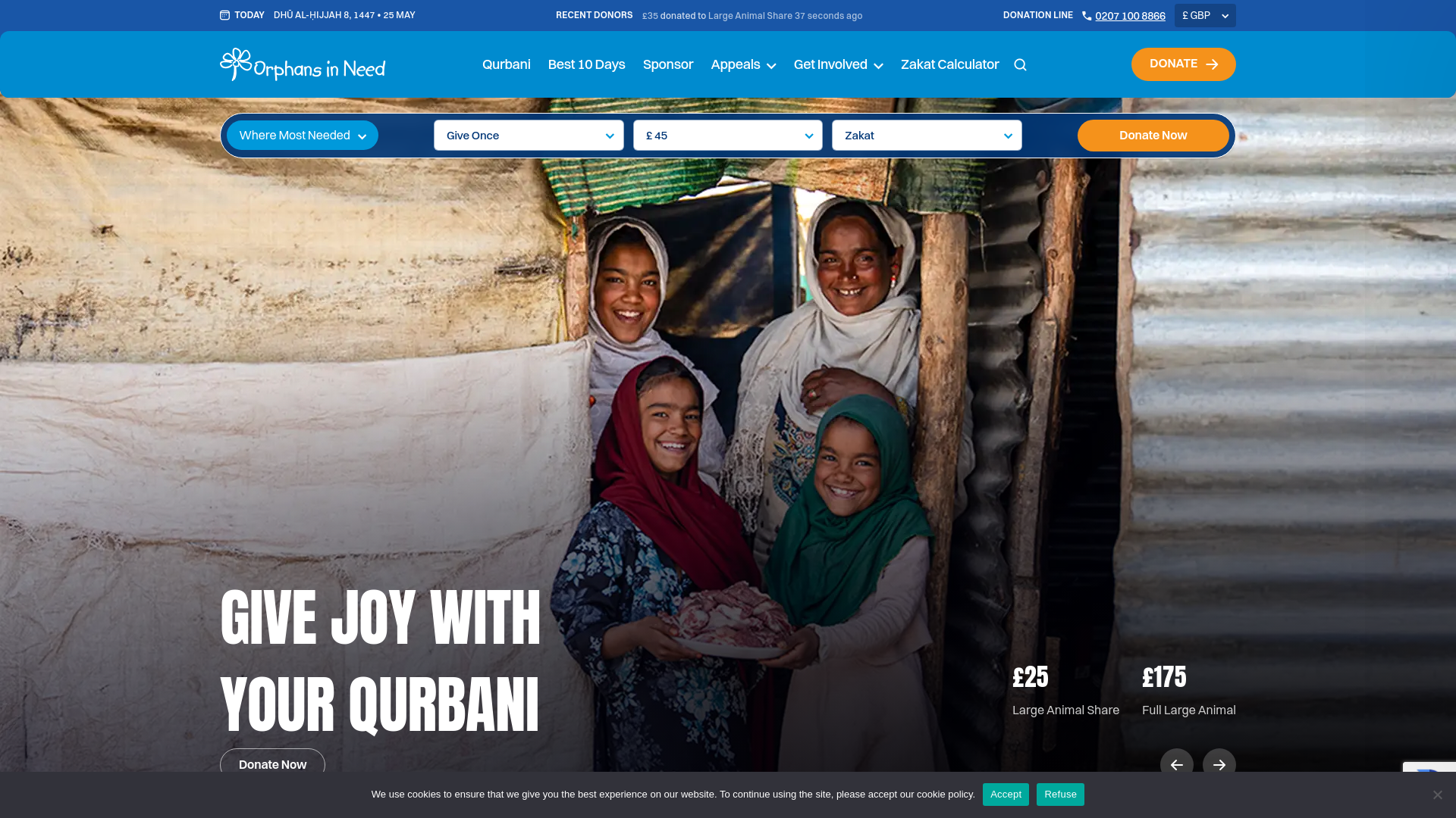Website screenshot
