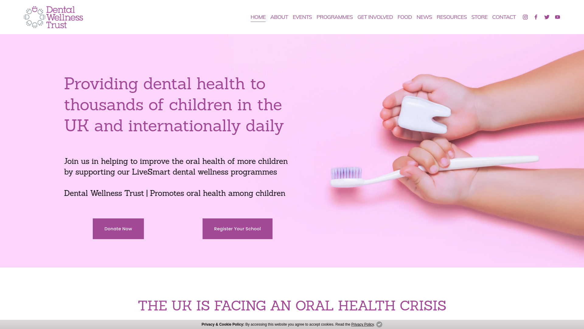 Website screenshot