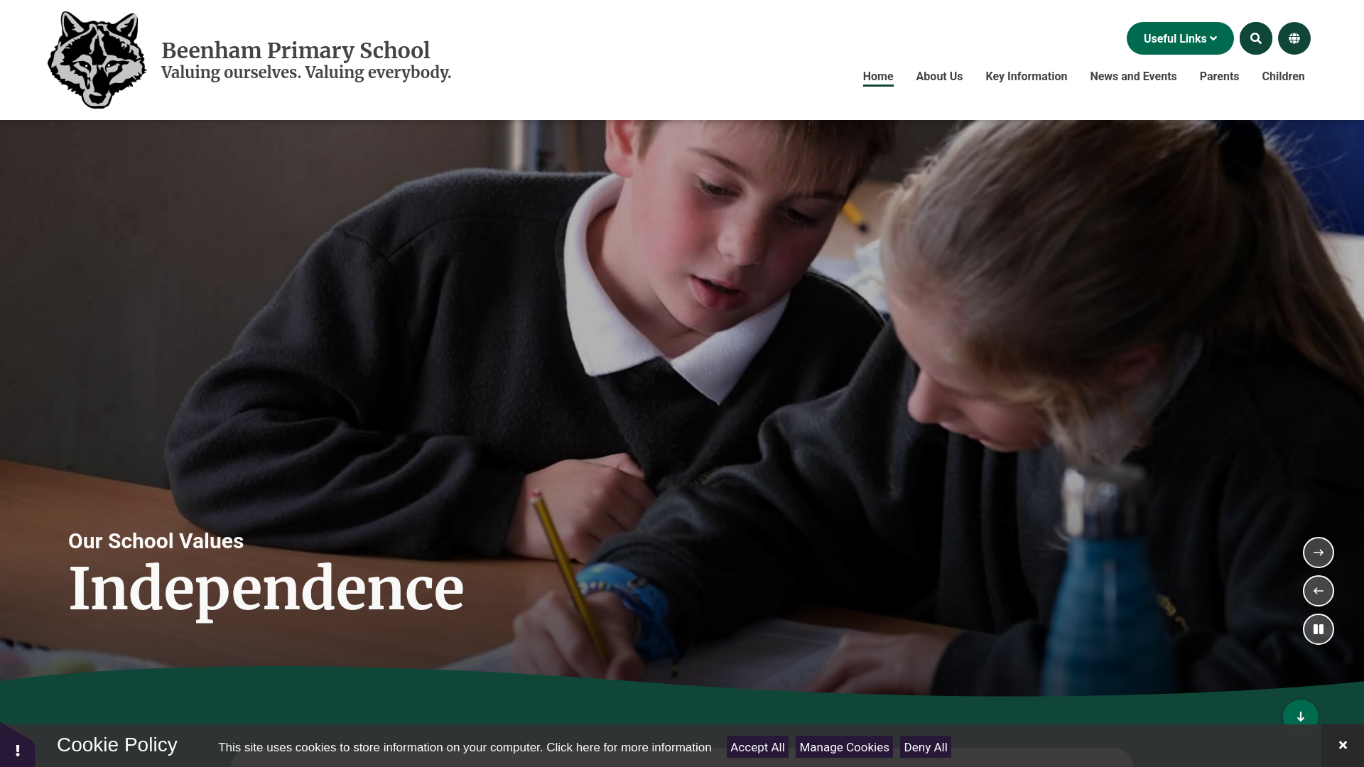 Website screenshot