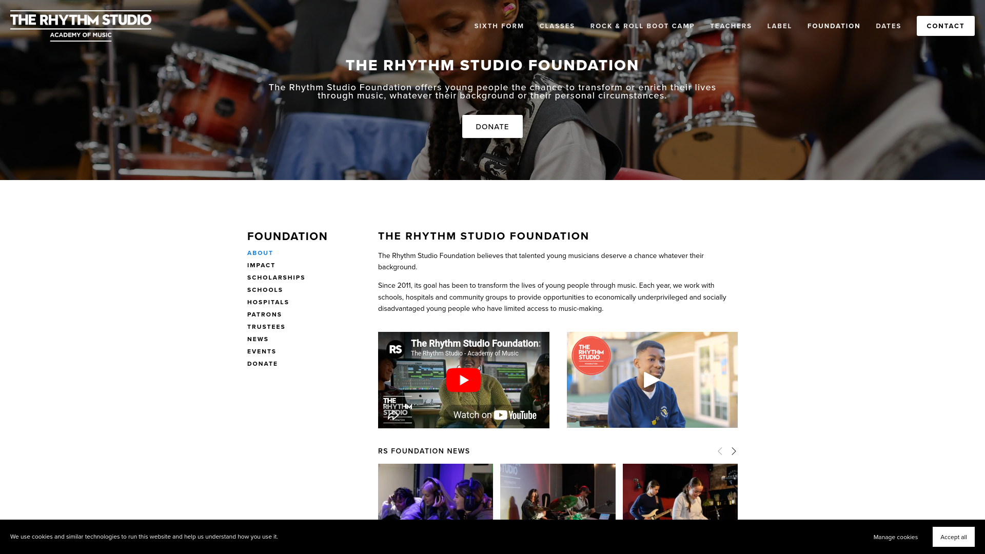 Website screenshot