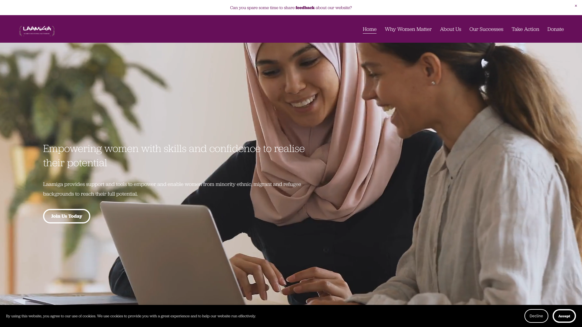 Website screenshot