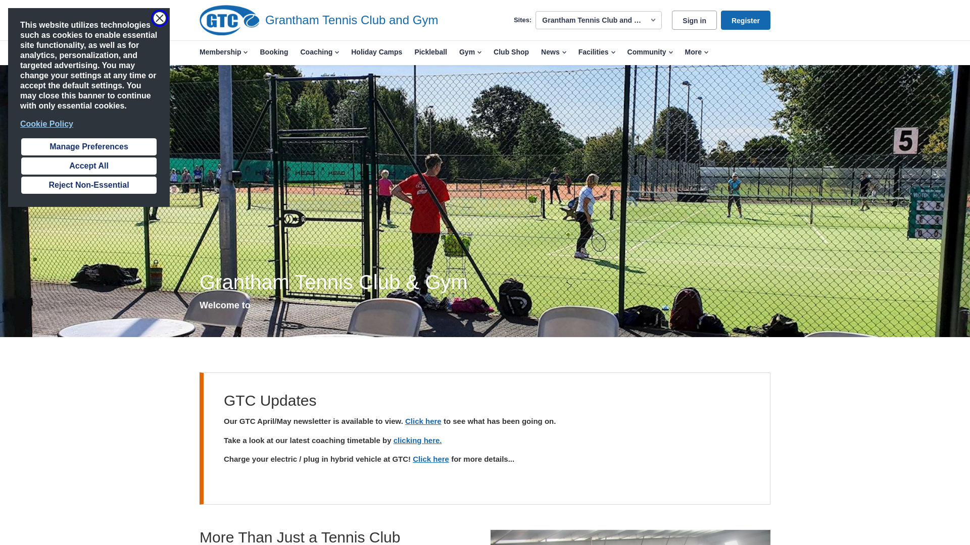 Website screenshot
