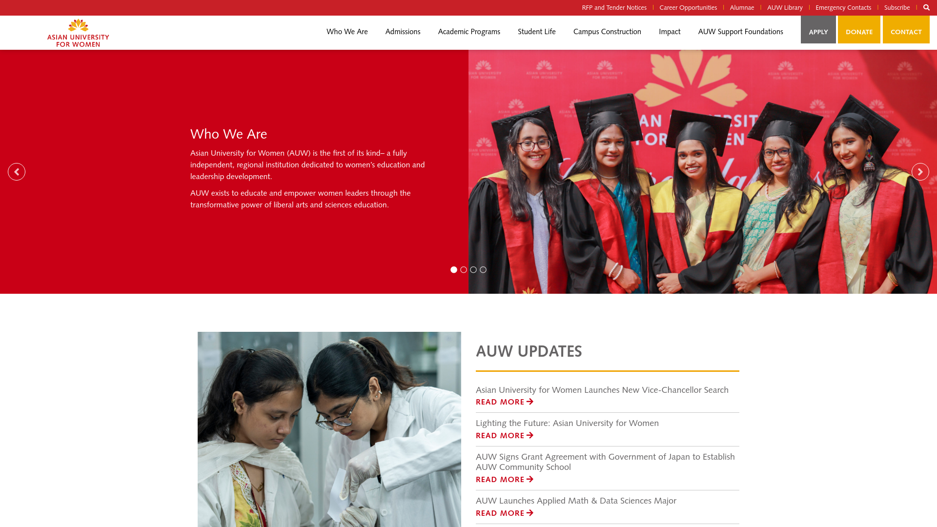 Website screenshot