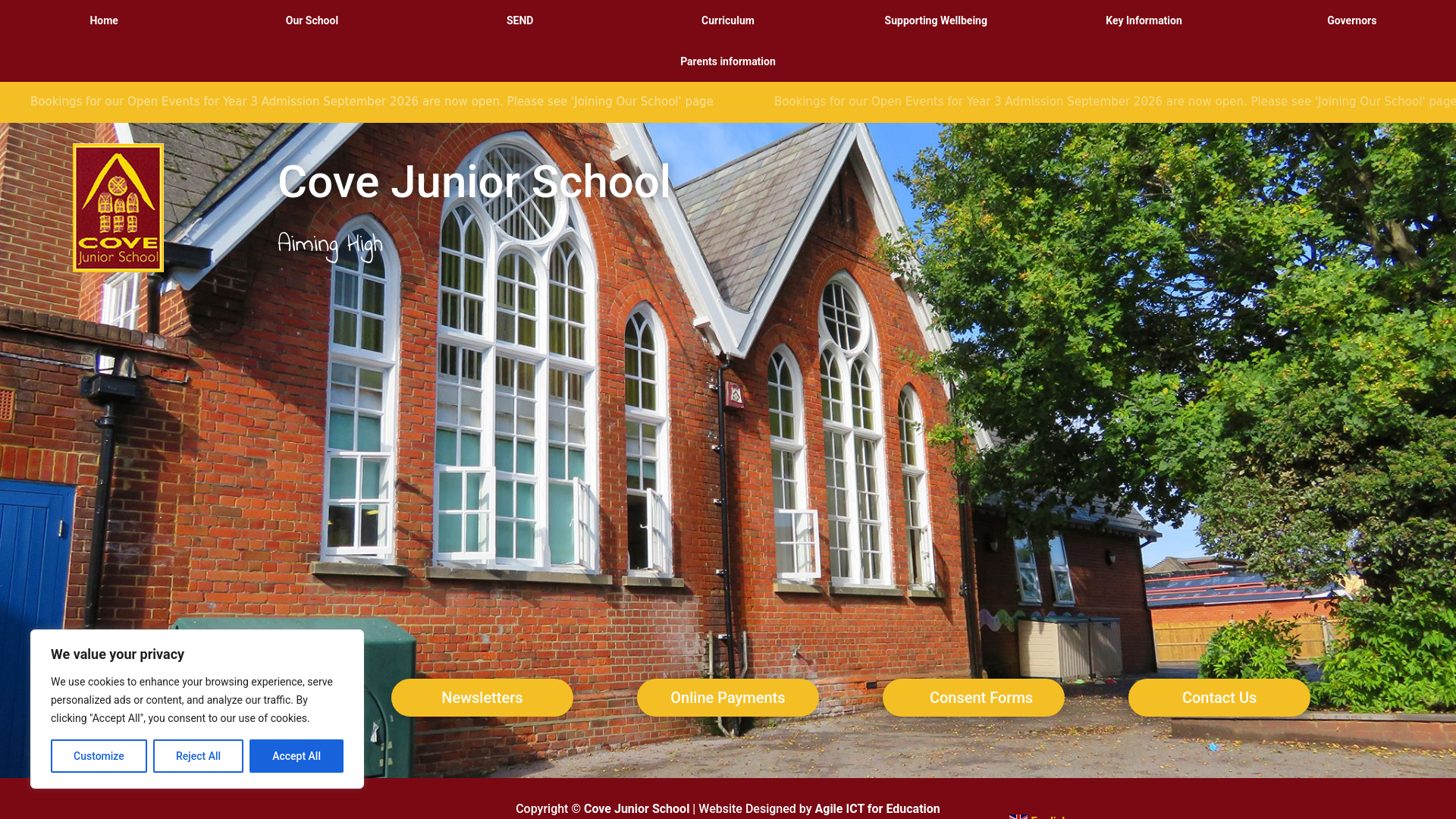 Website screenshot