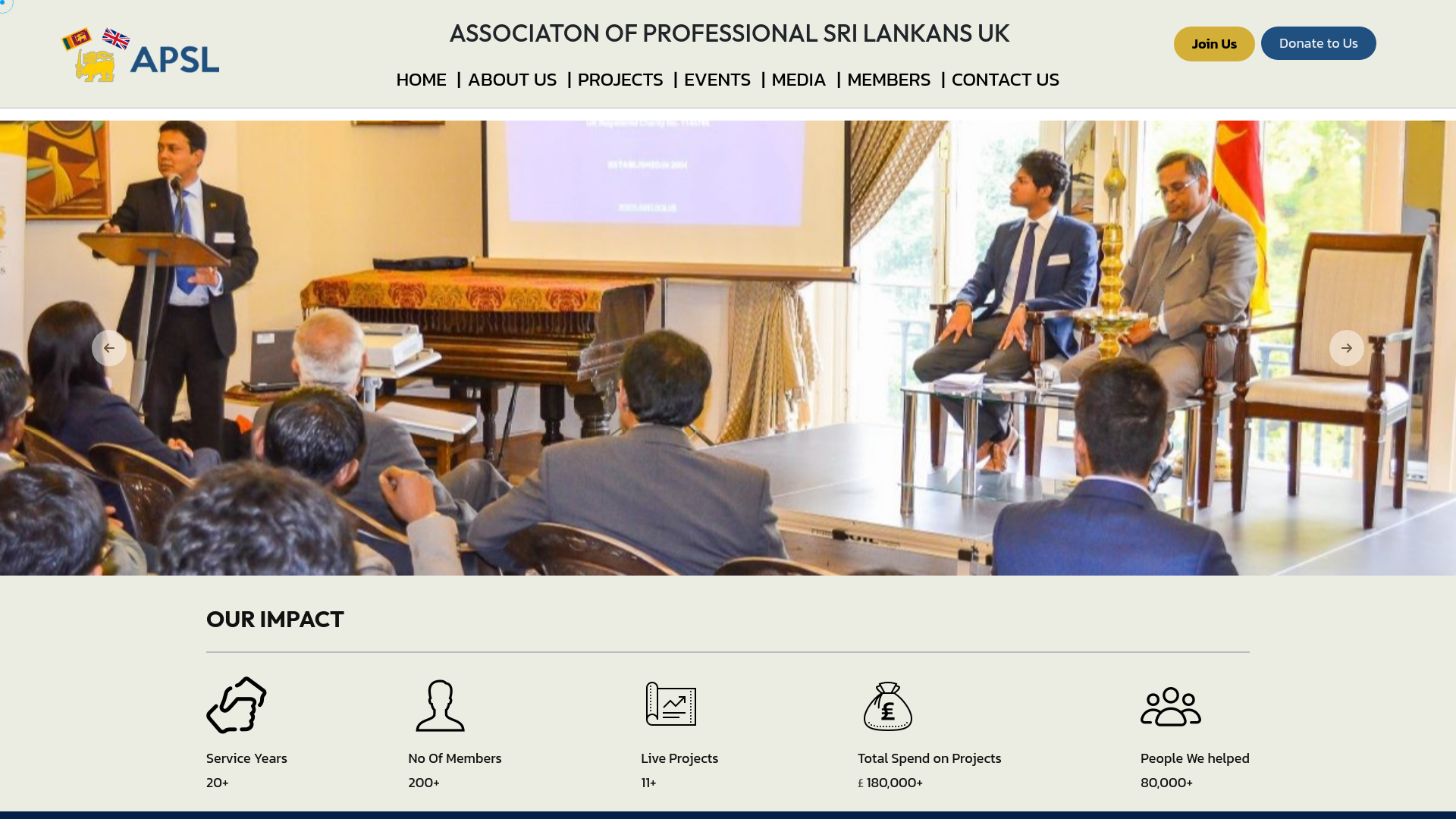 Website screenshot