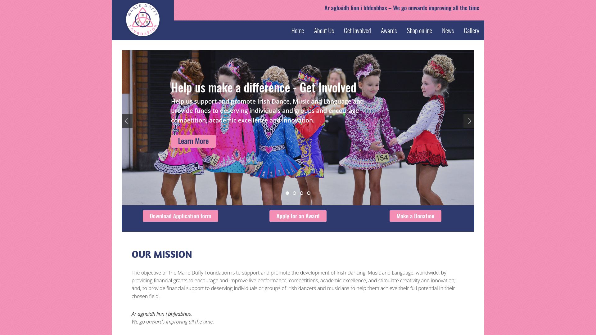 Website screenshot