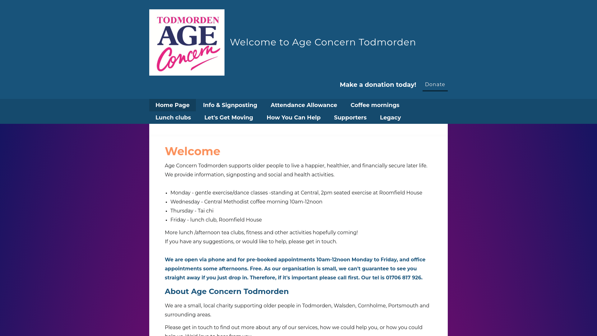 Website screenshot