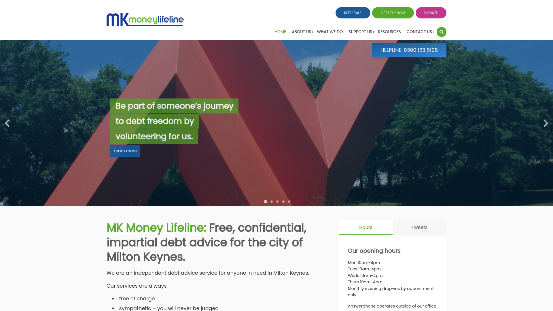 Website screenshot