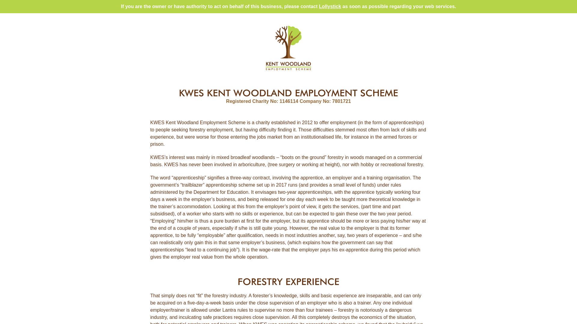 Website screenshot