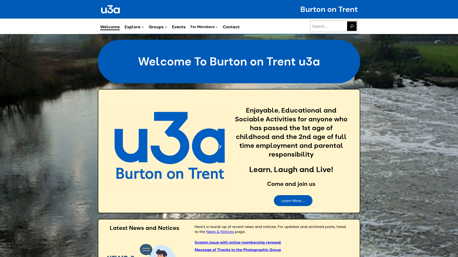 Website screenshot