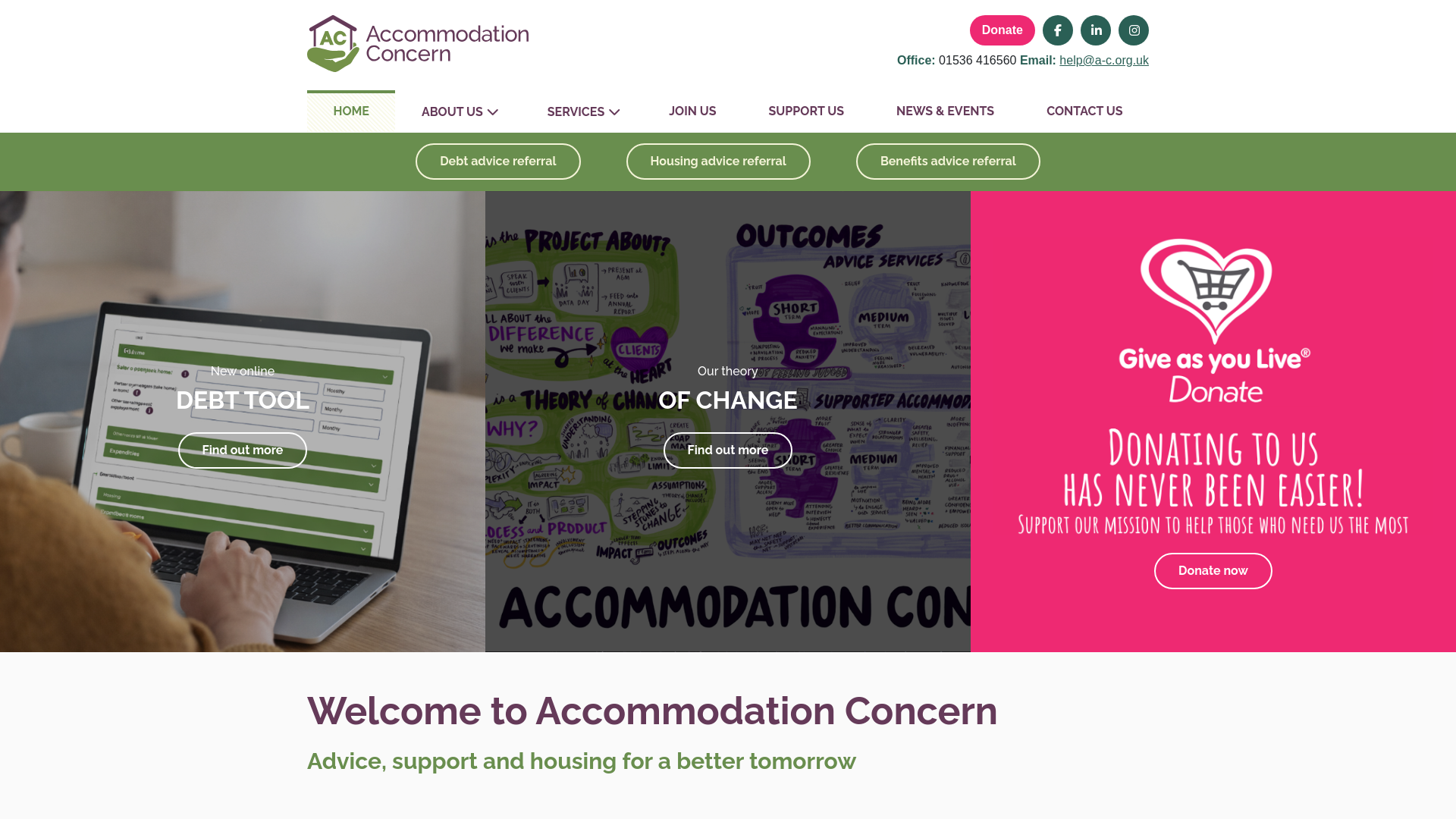 Website screenshot