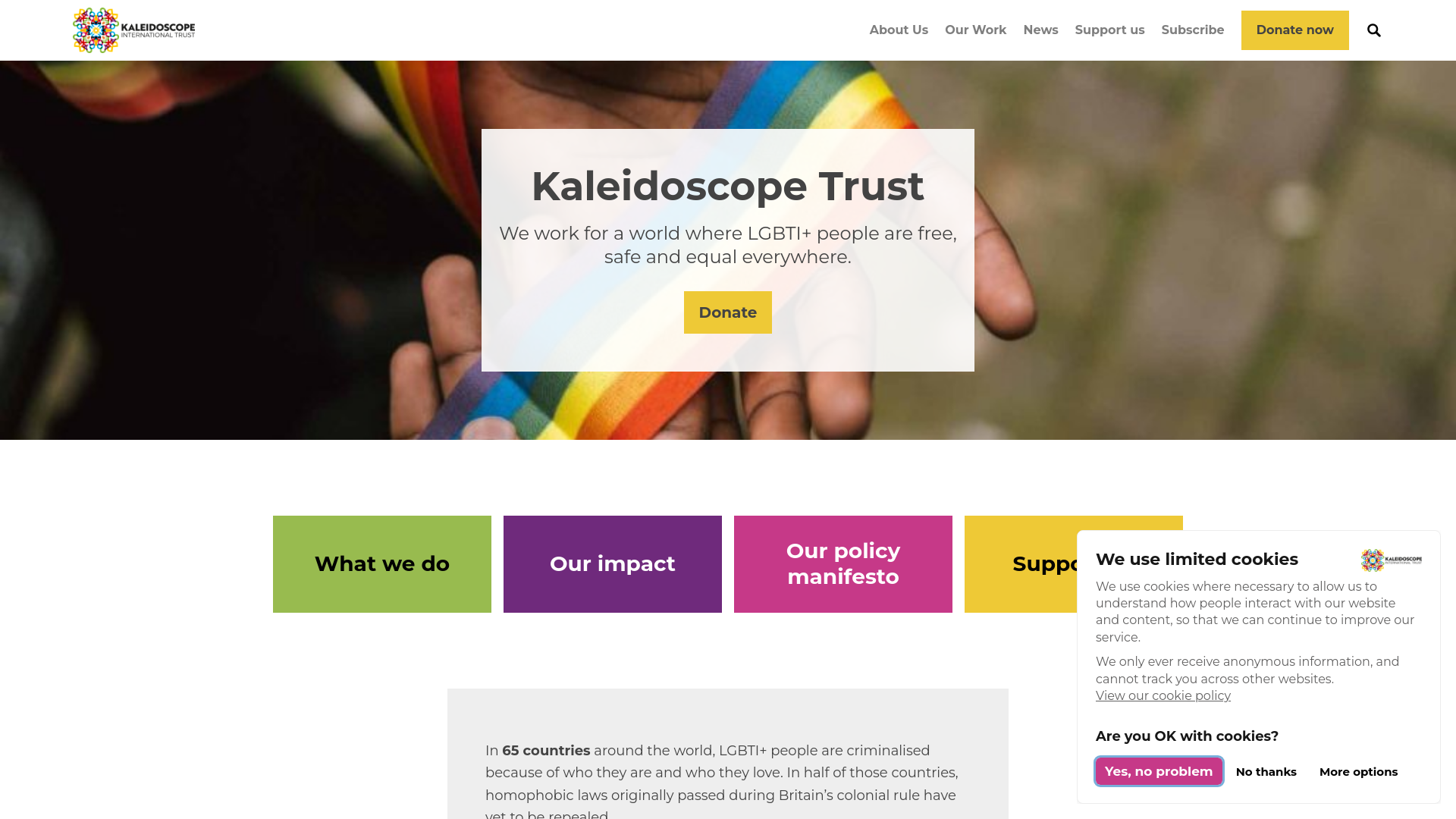 Website screenshot