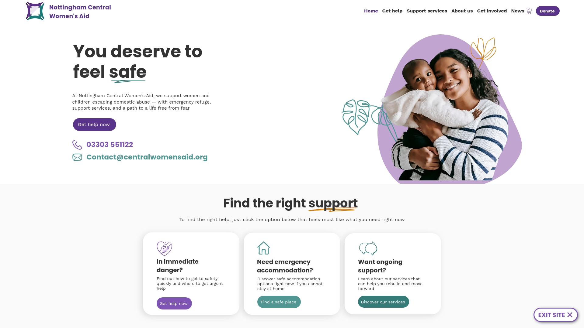 Website screenshot
