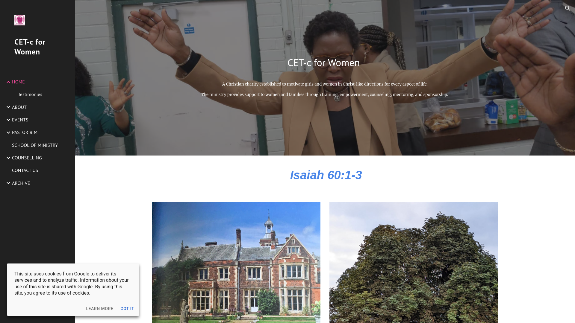 Website screenshot