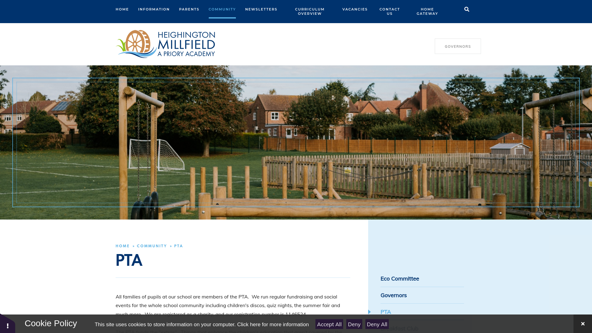 Website screenshot