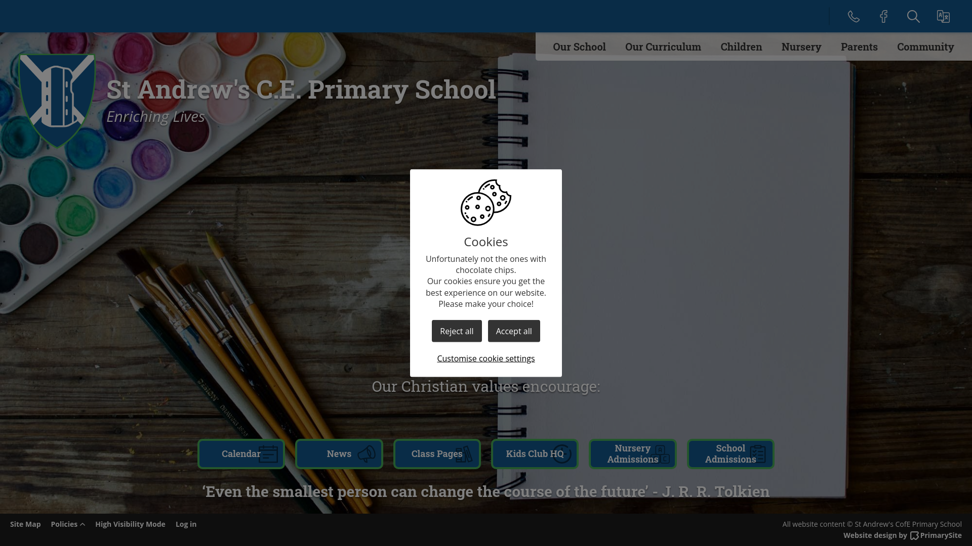 Website screenshot