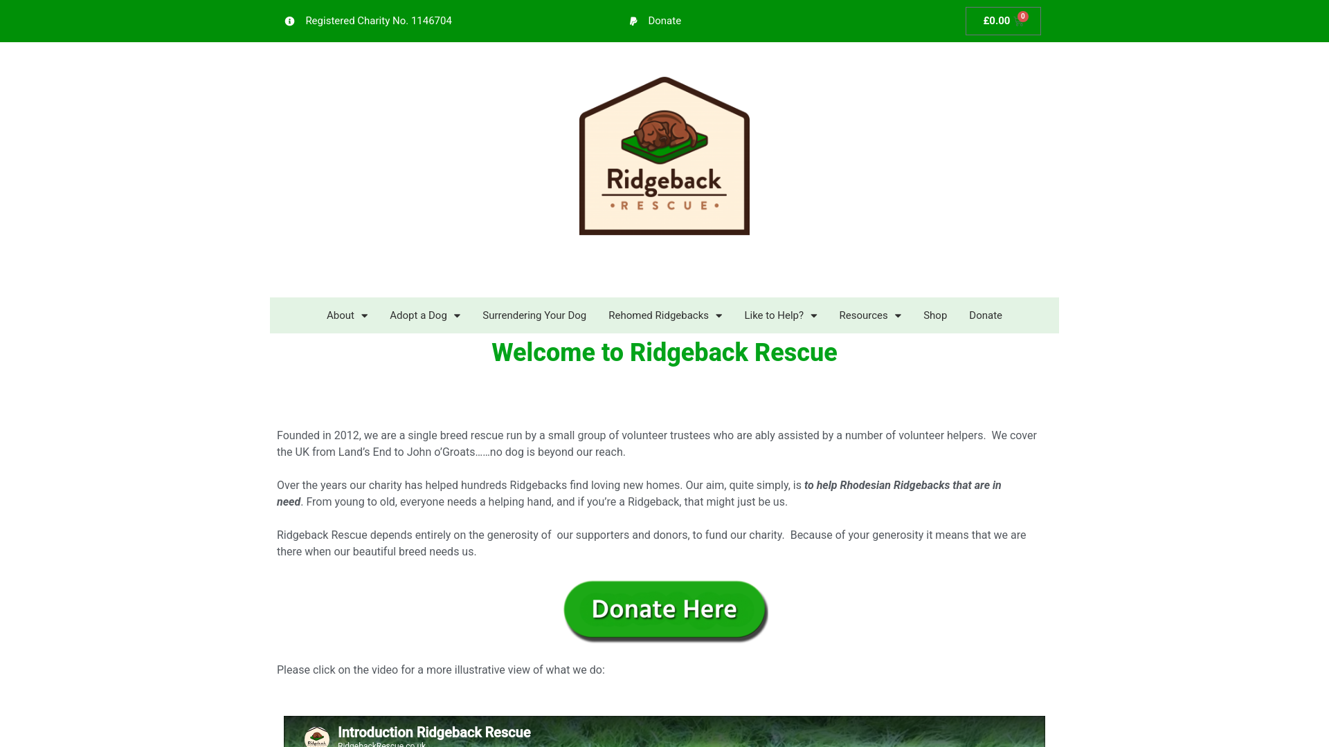 Website screenshot