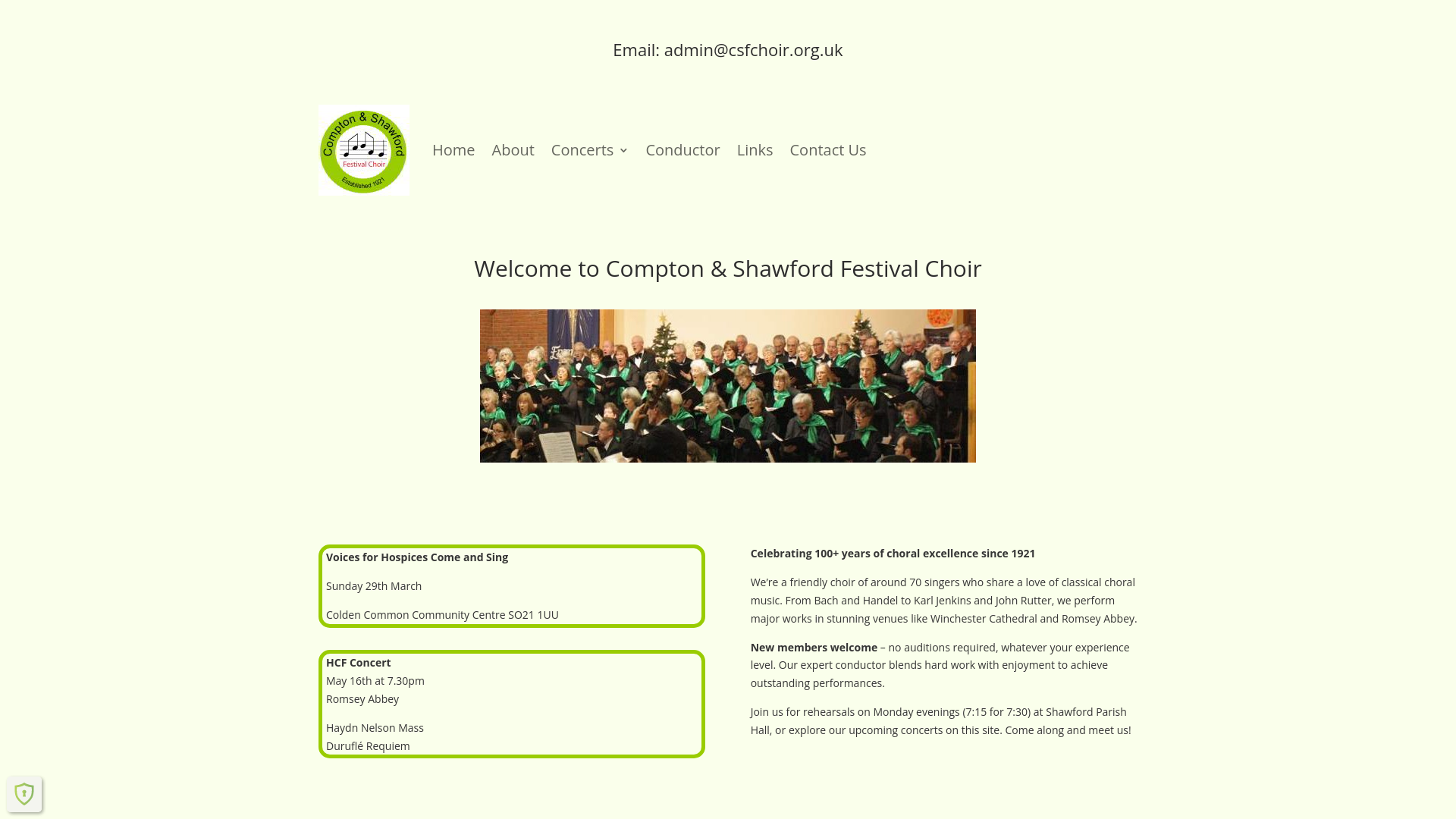 Website screenshot