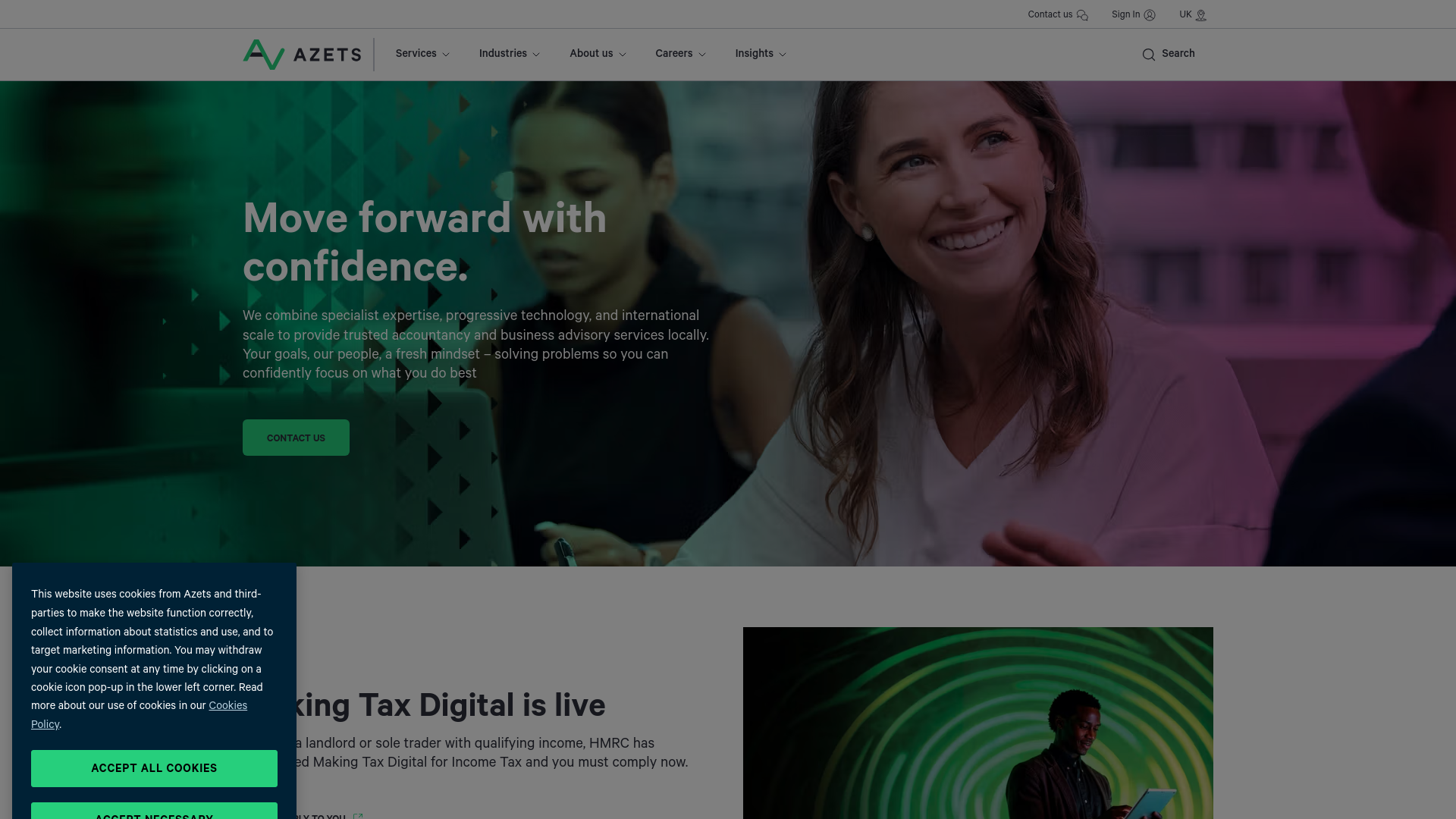 Website screenshot