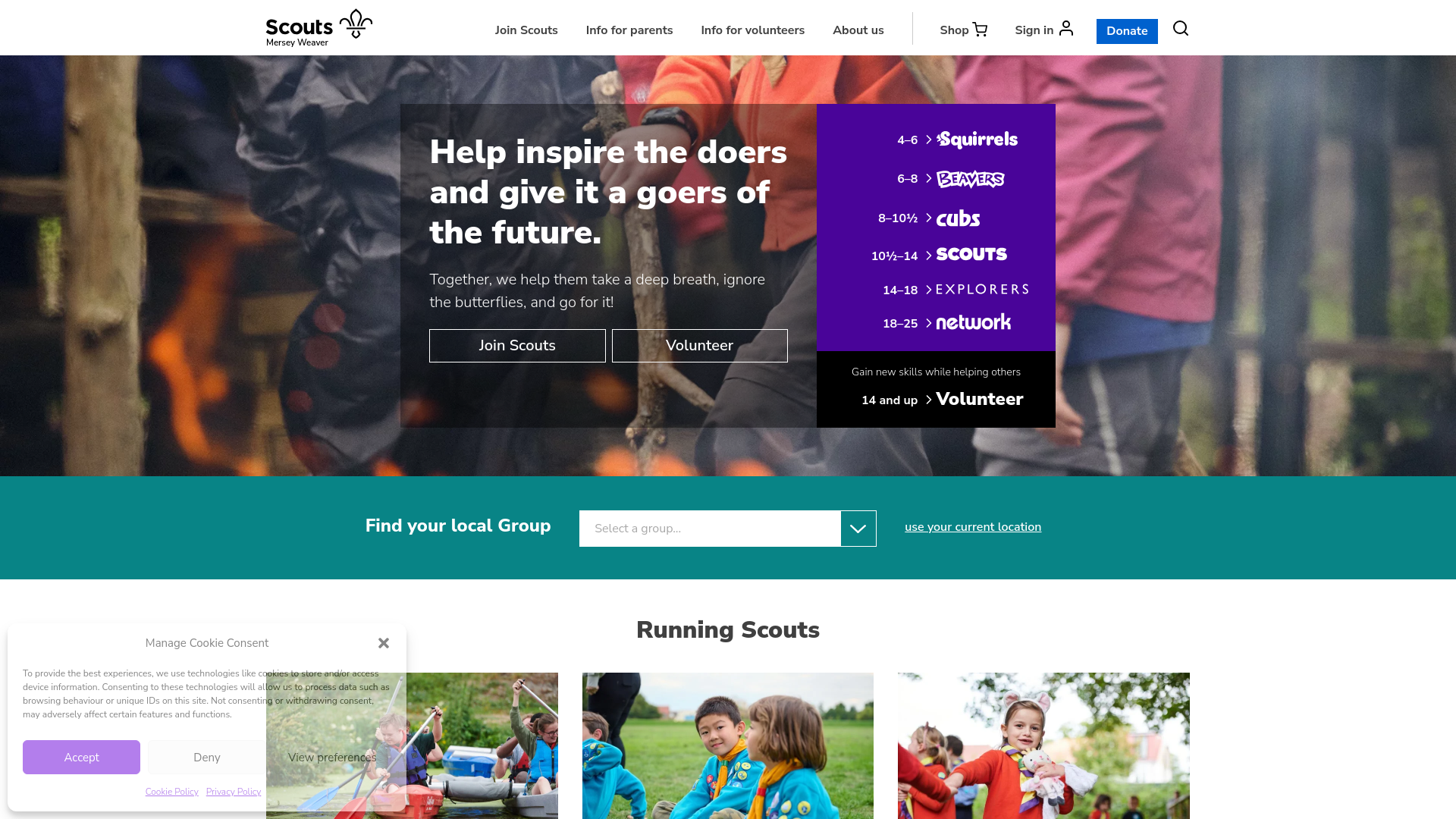 Website screenshot