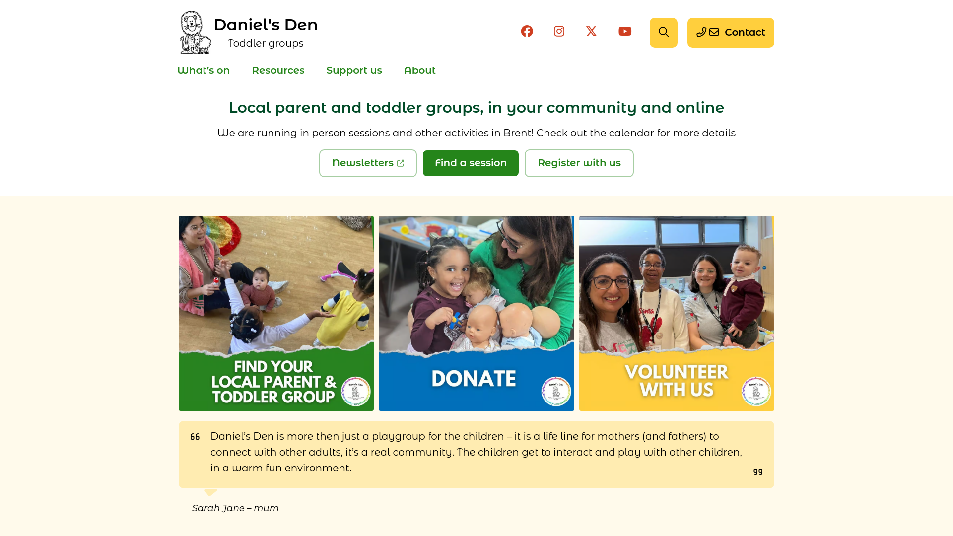 Website screenshot