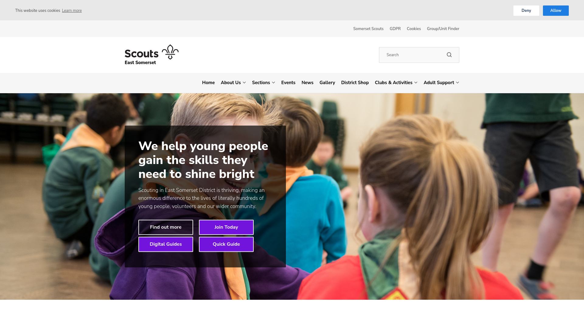 Website screenshot