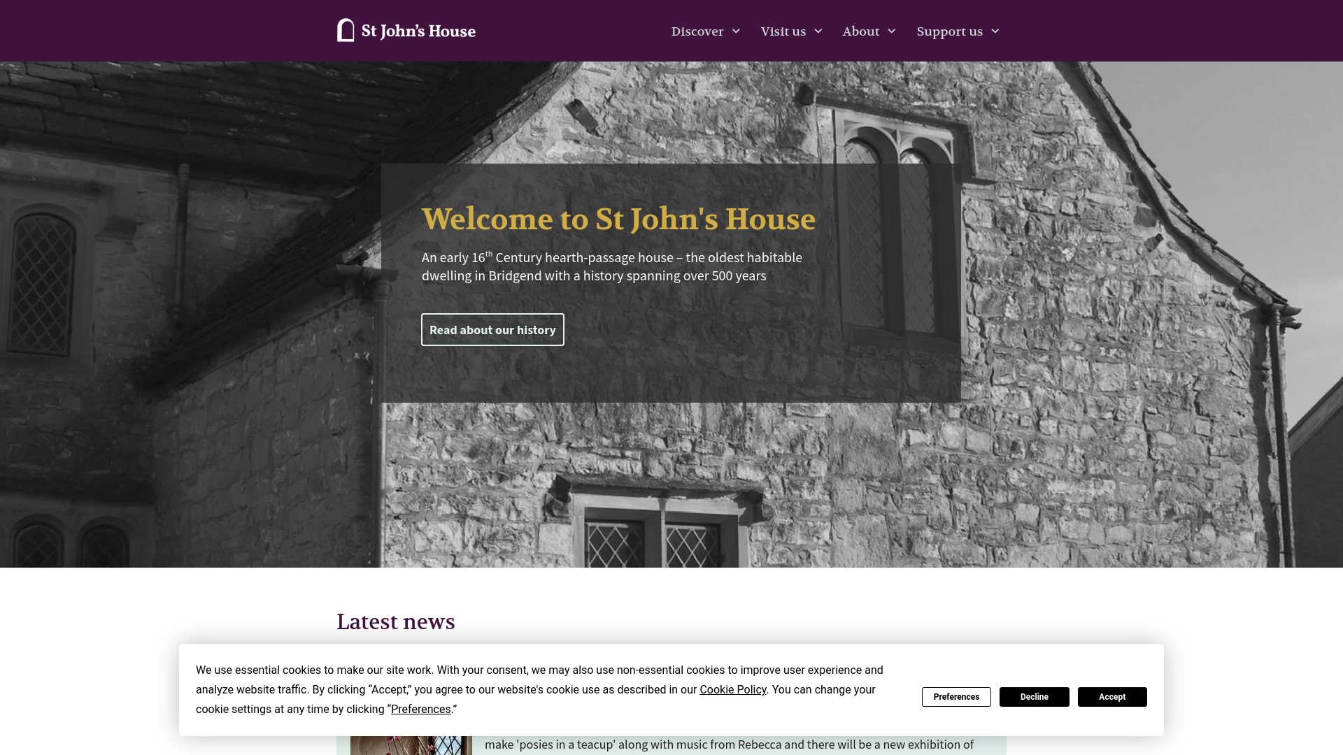 Website screenshot