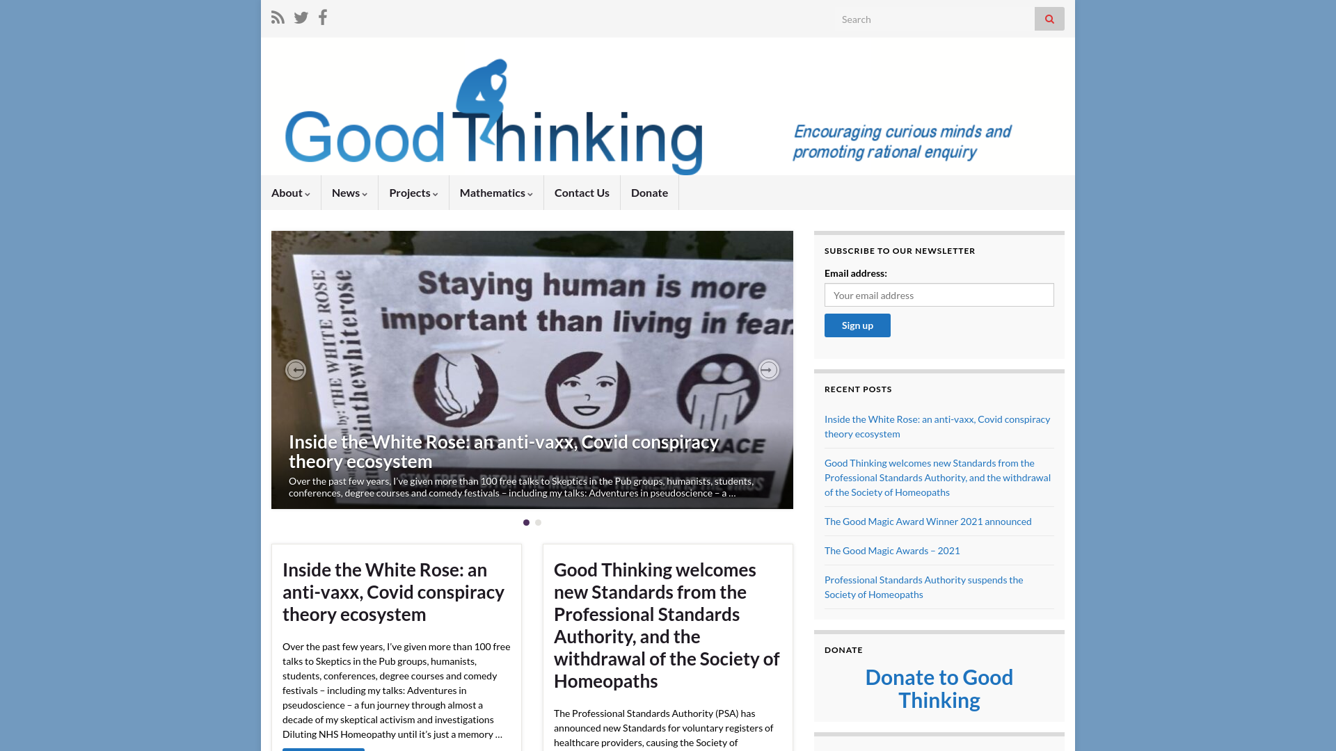 Website screenshot