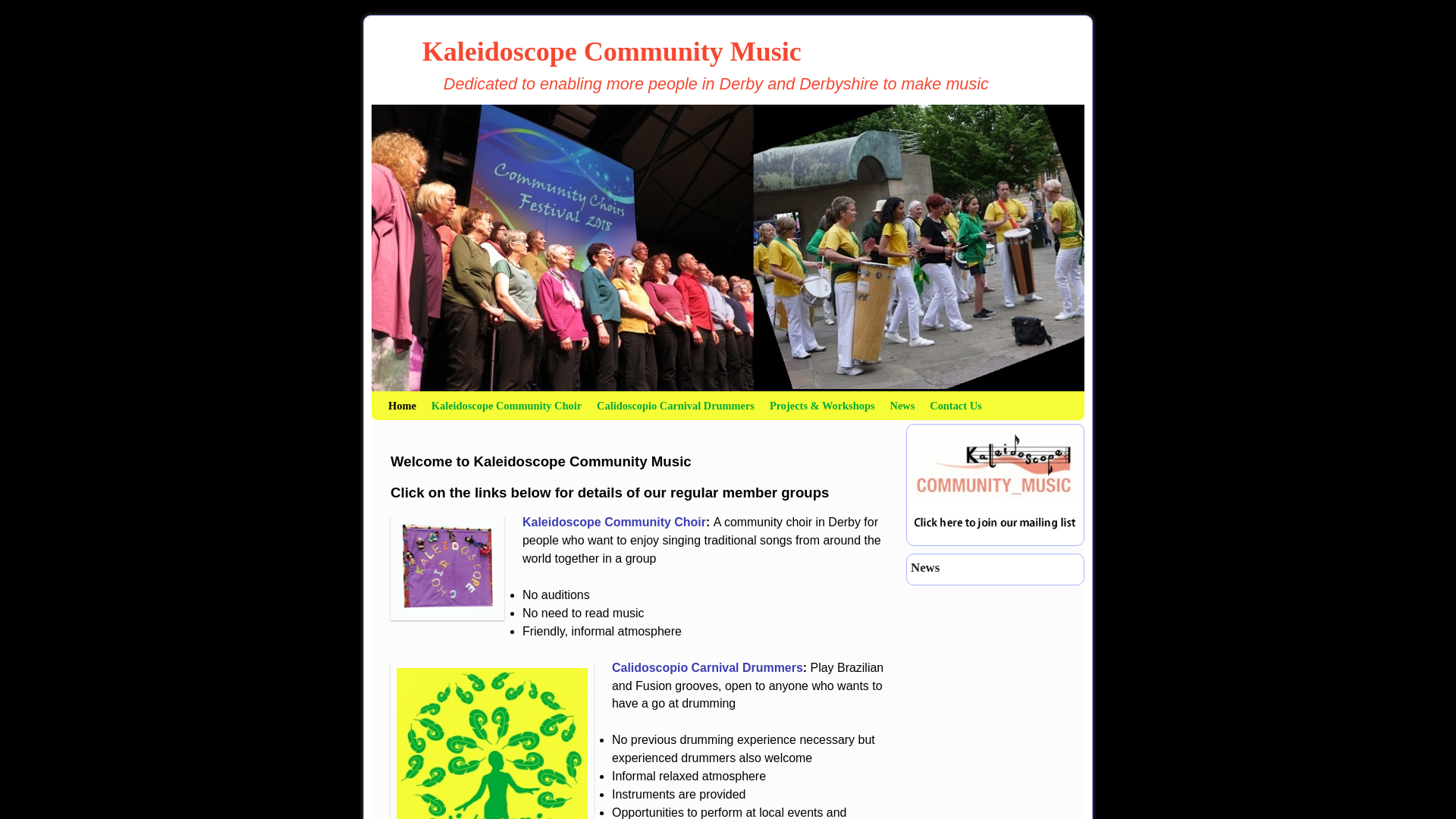 Website screenshot
