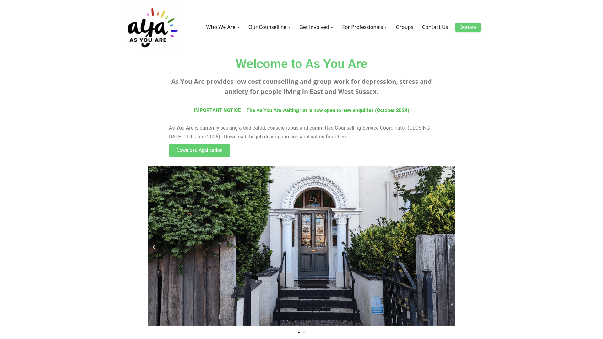 Website screenshot