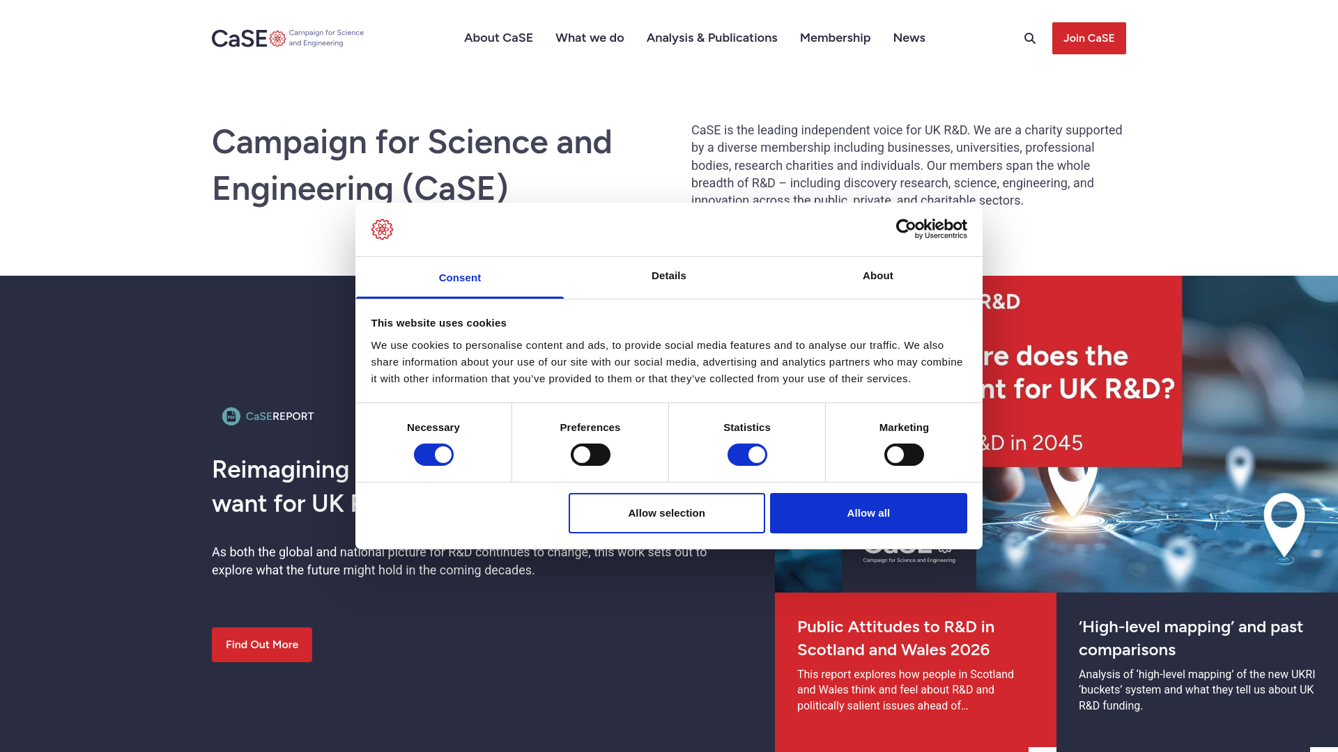 Website screenshot