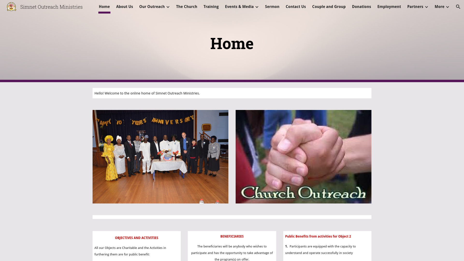 Website screenshot