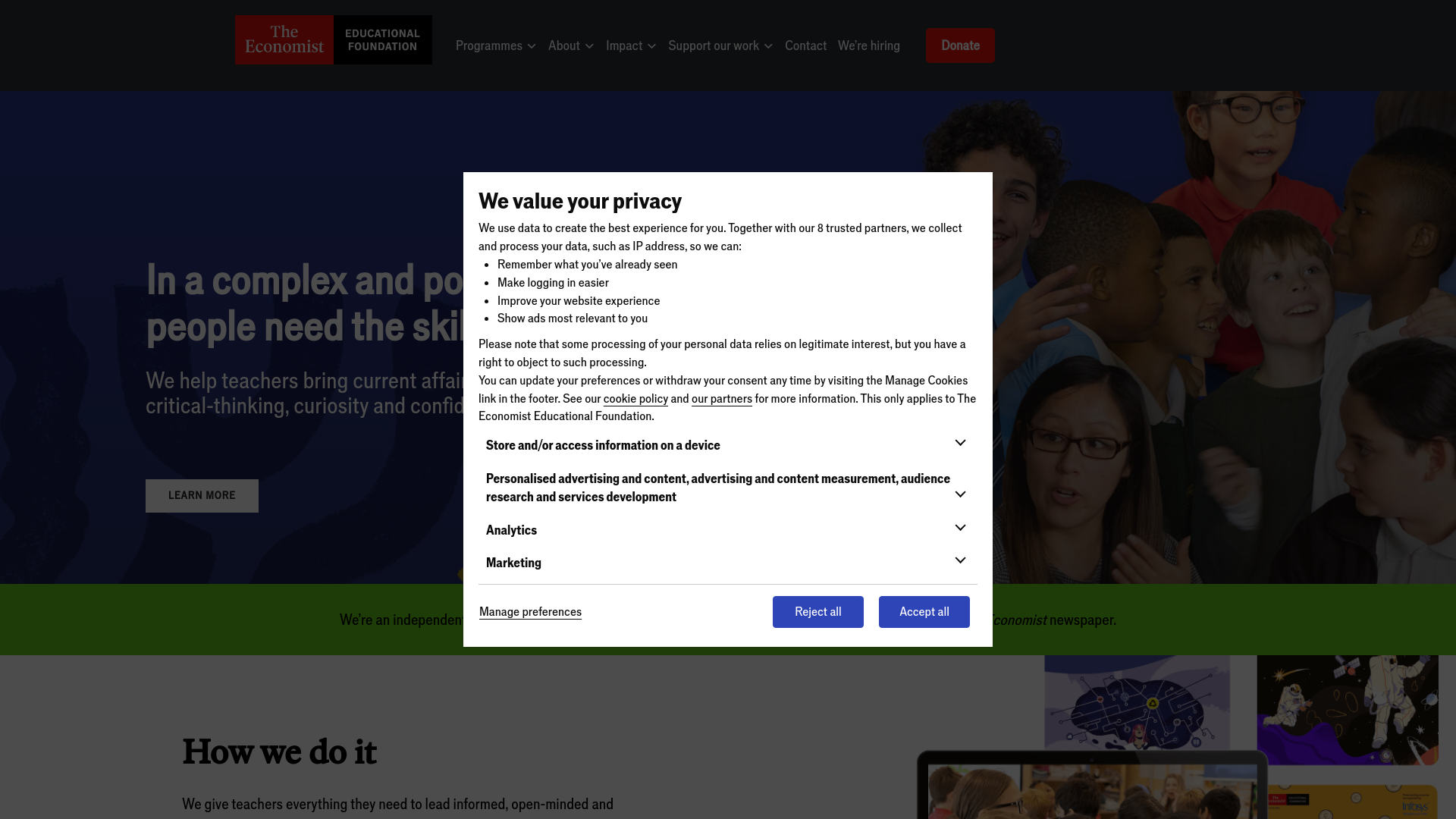 Website screenshot