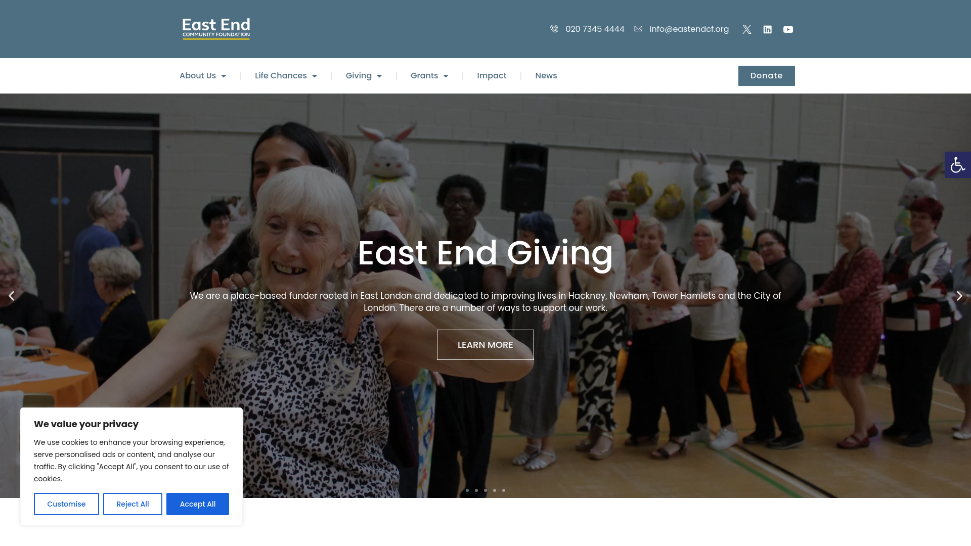 Website screenshot