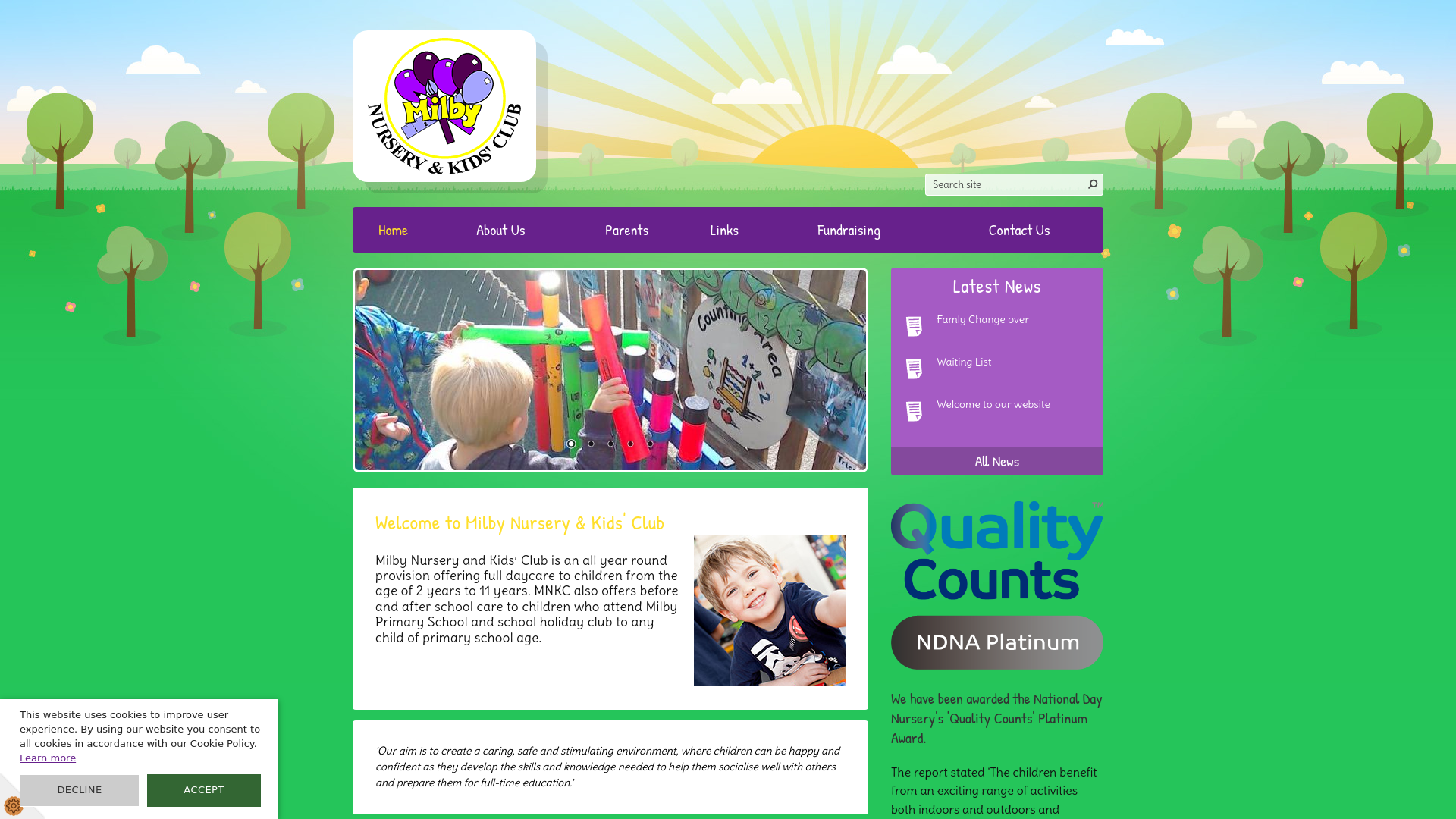 Website screenshot