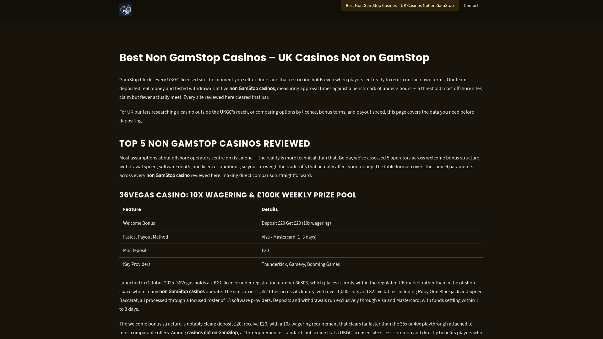 Website screenshot