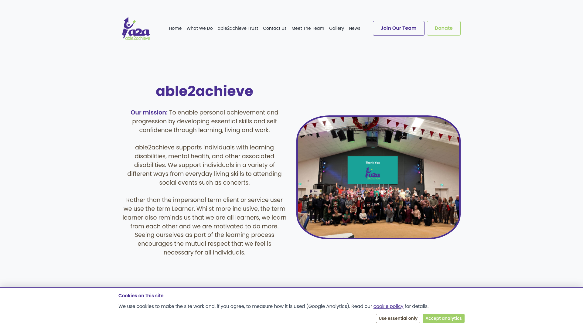 Website screenshot