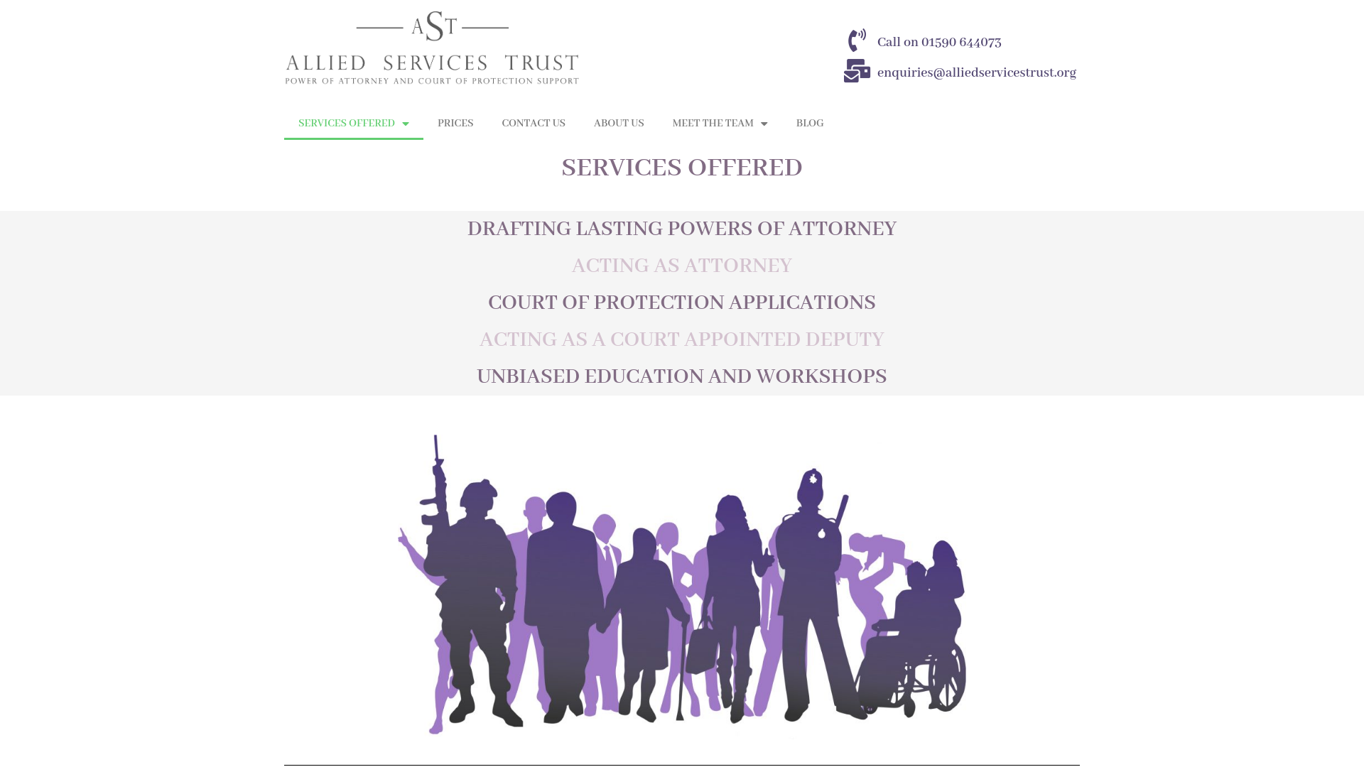 Website screenshot
