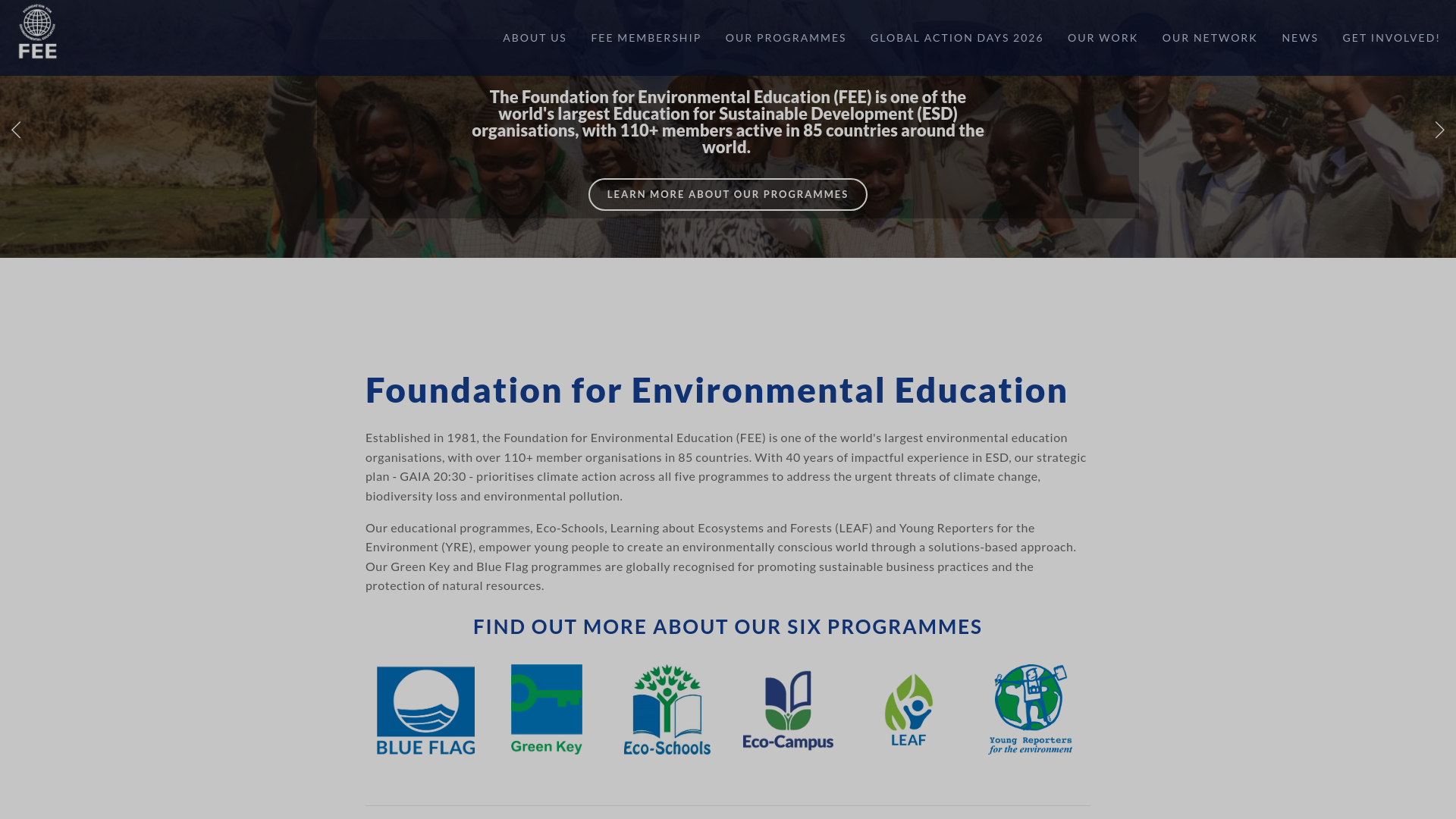 Website screenshot
