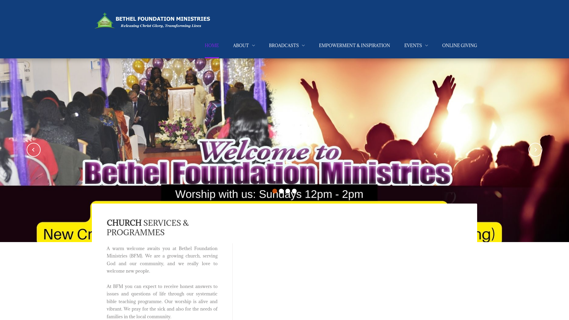 Website screenshot