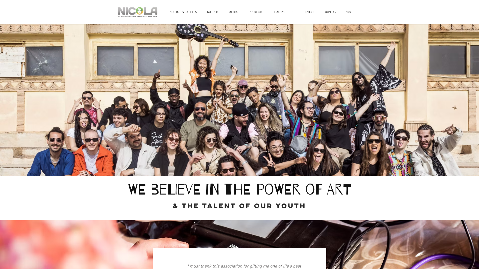 Website screenshot