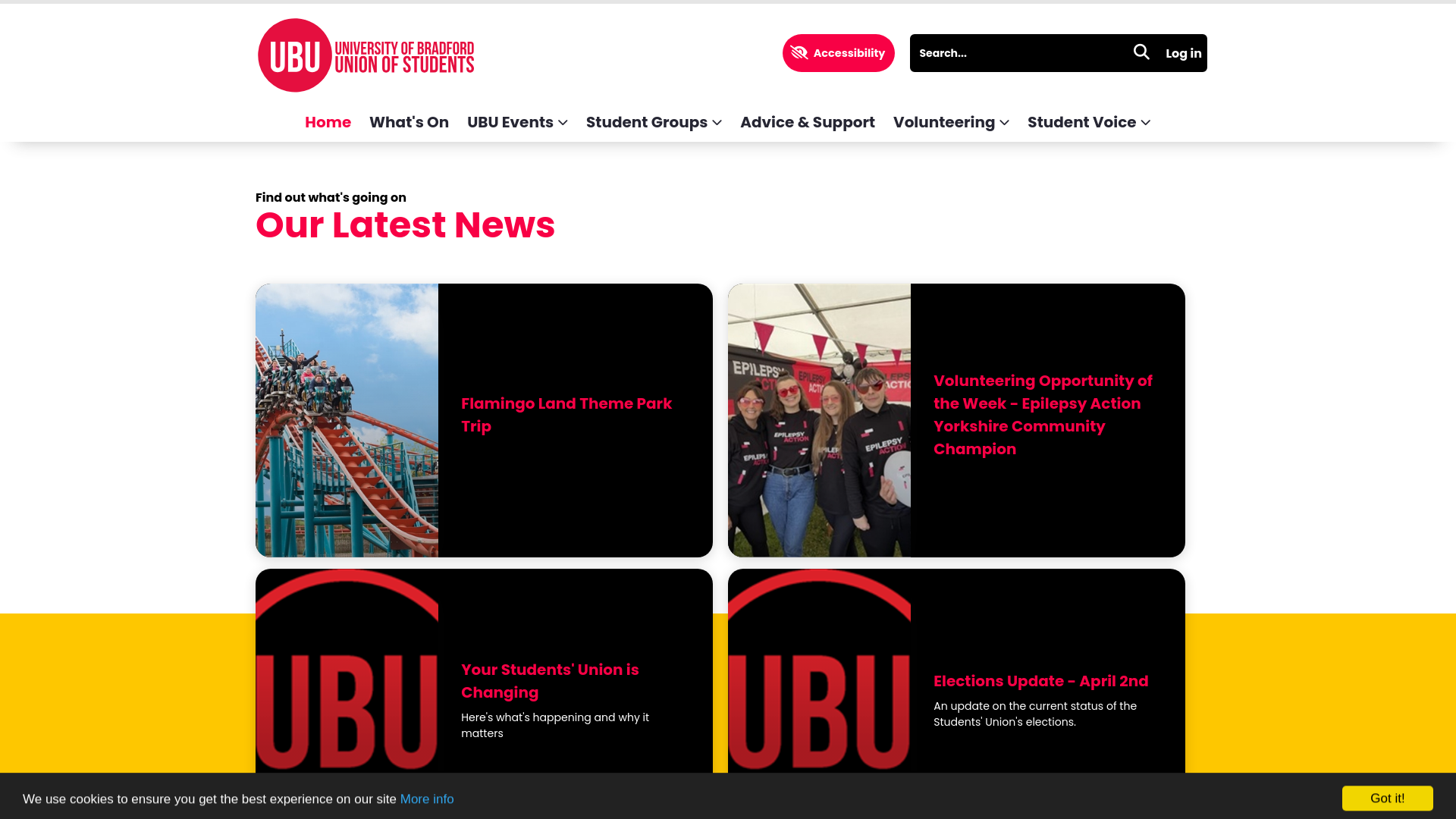 Website screenshot