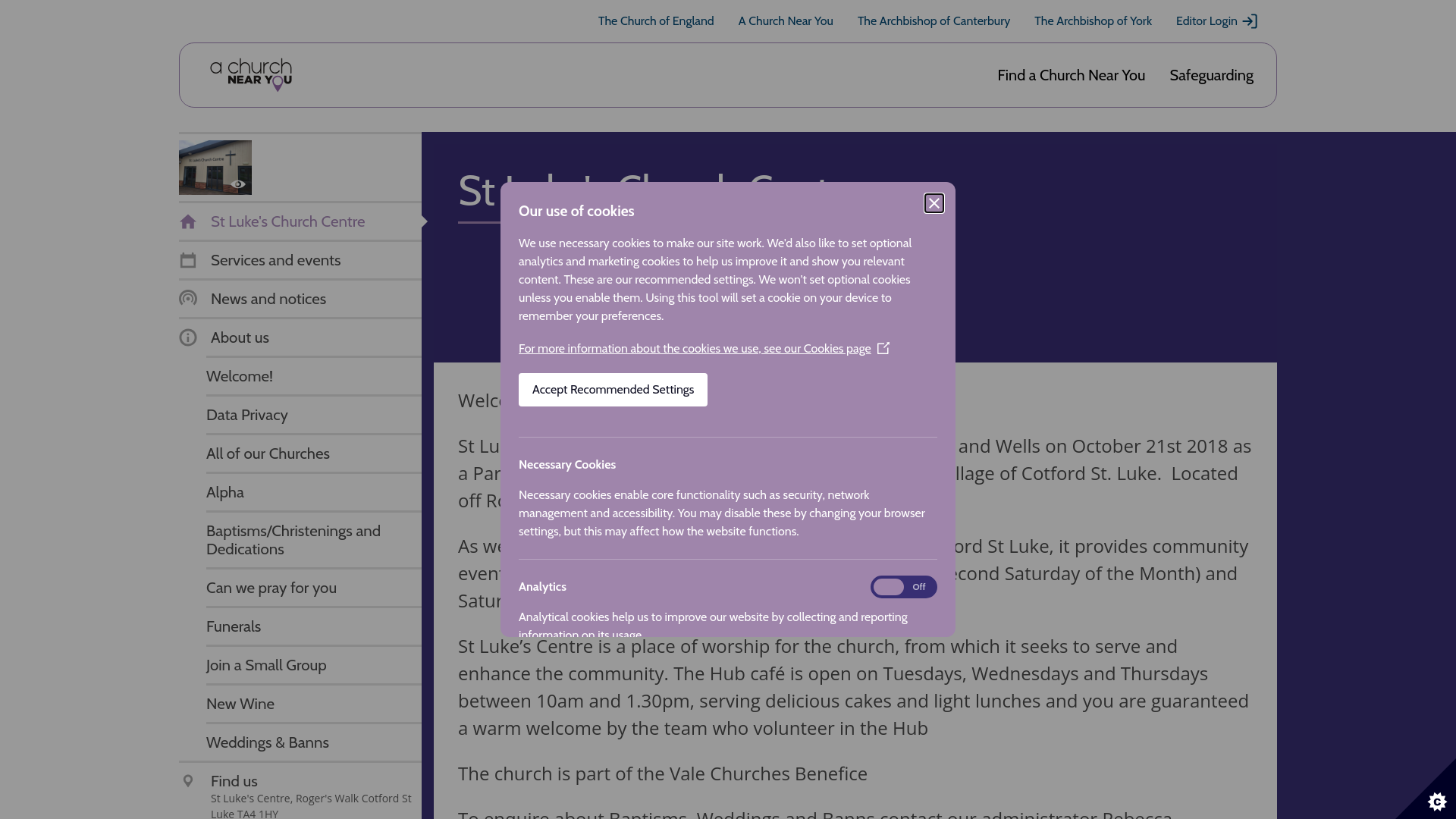 Website screenshot