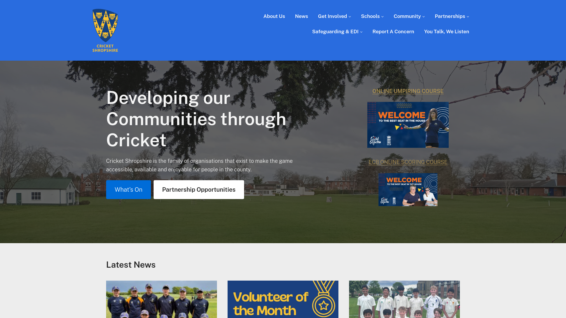 Website screenshot