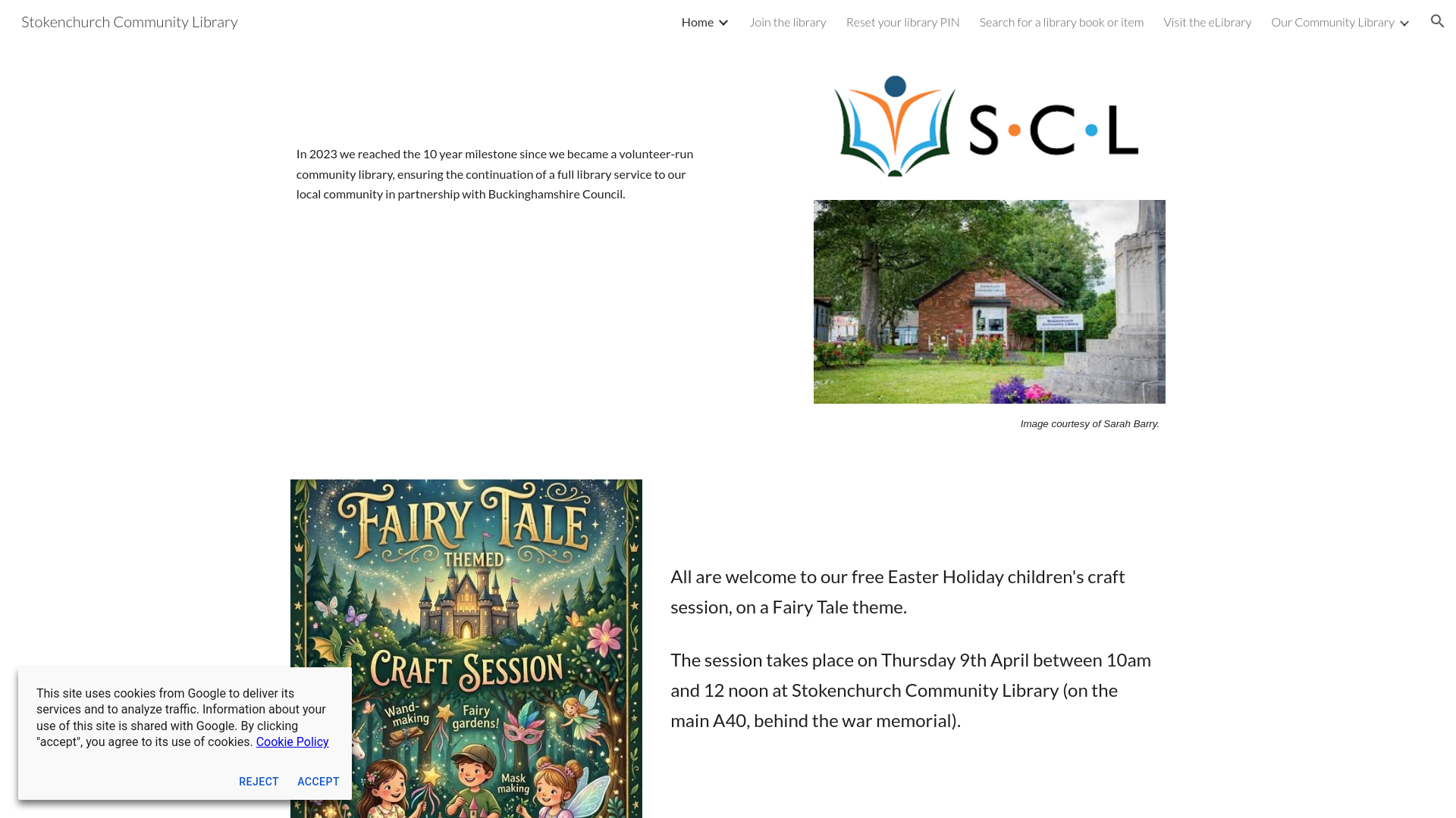 Website screenshot