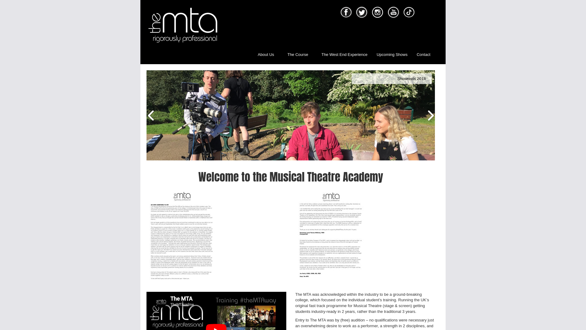Website screenshot
