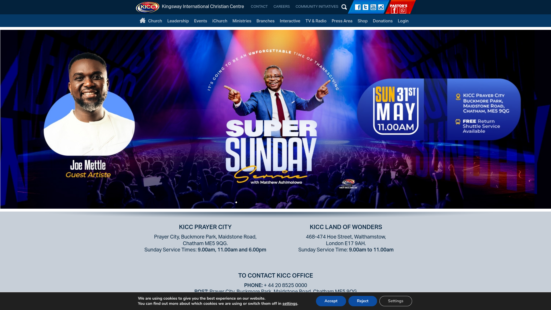 Website screenshot