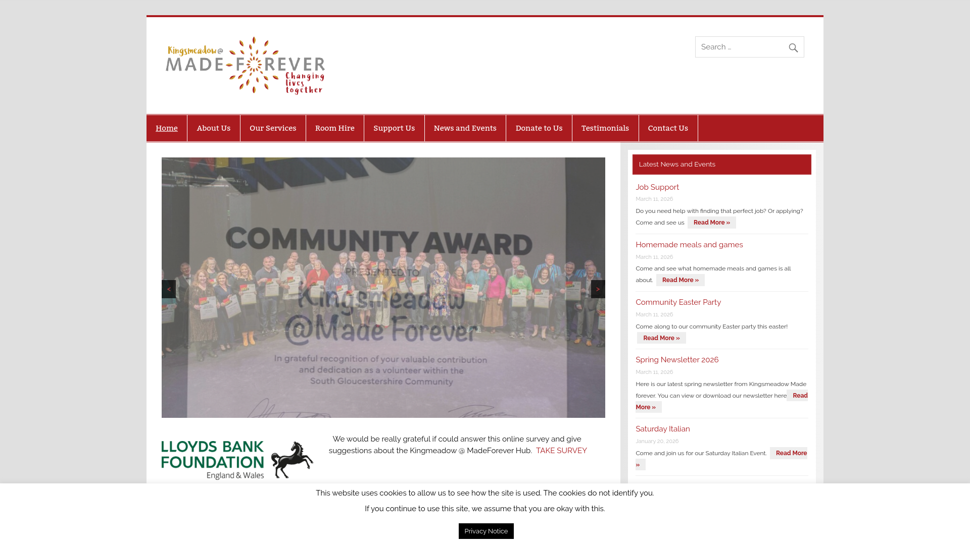 Website screenshot