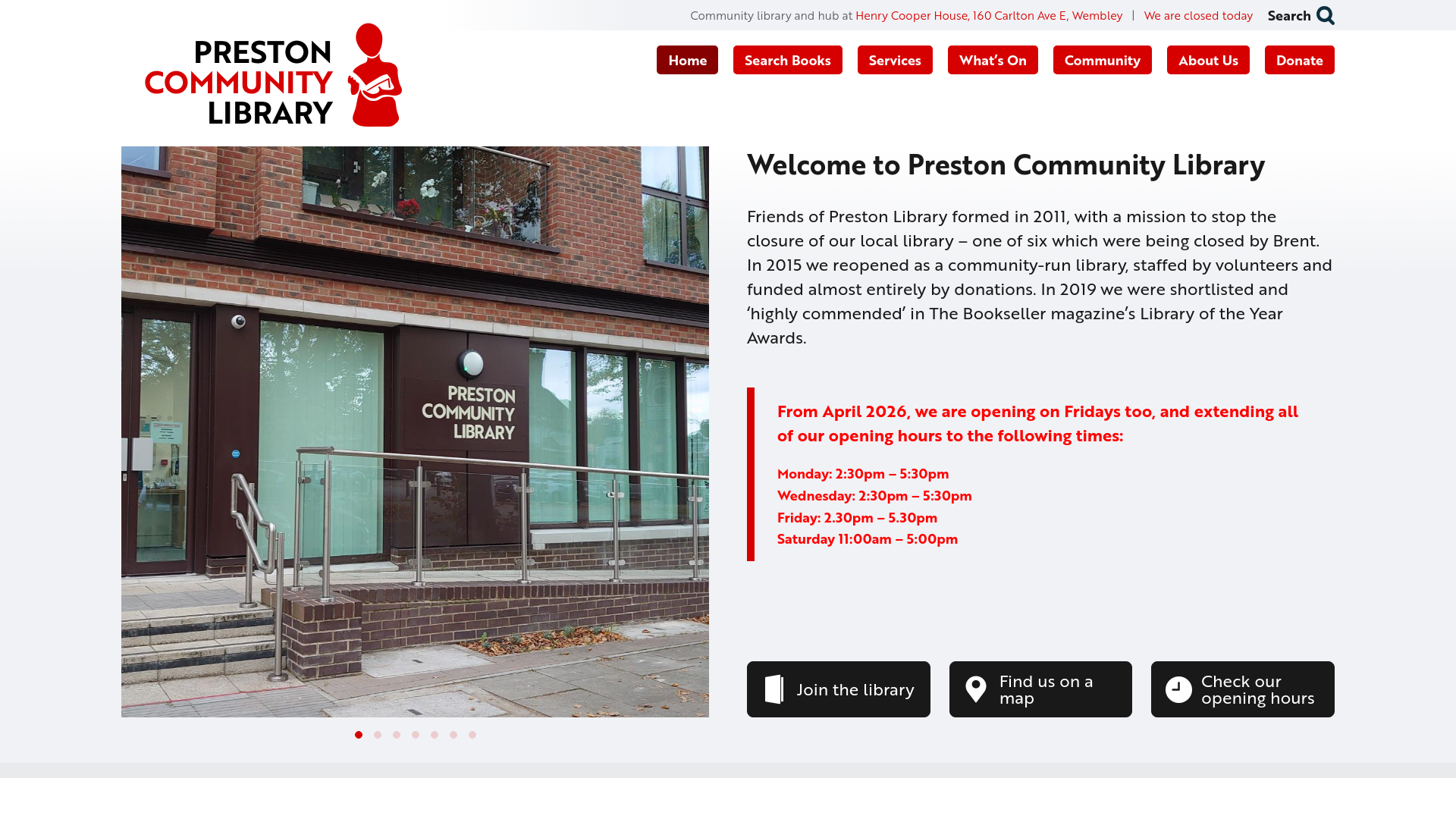 Website screenshot