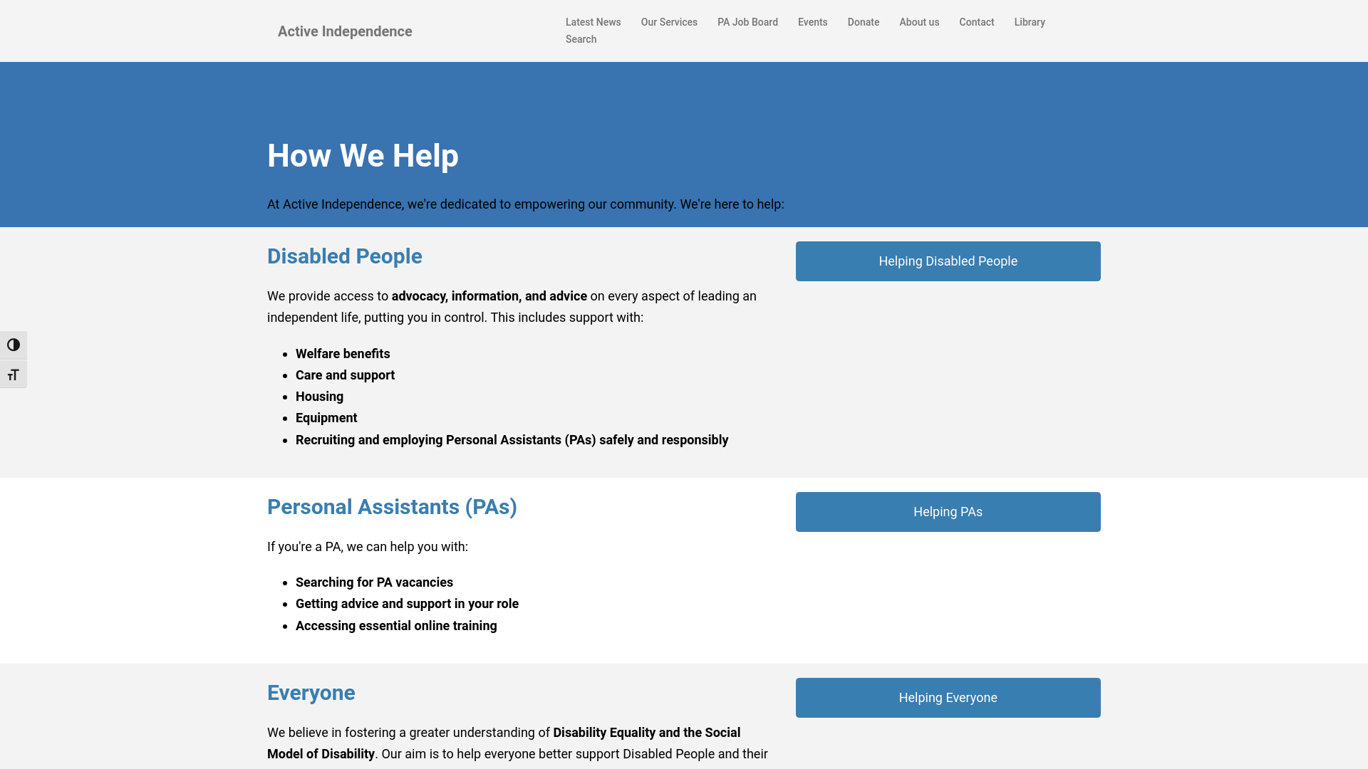 Website screenshot
